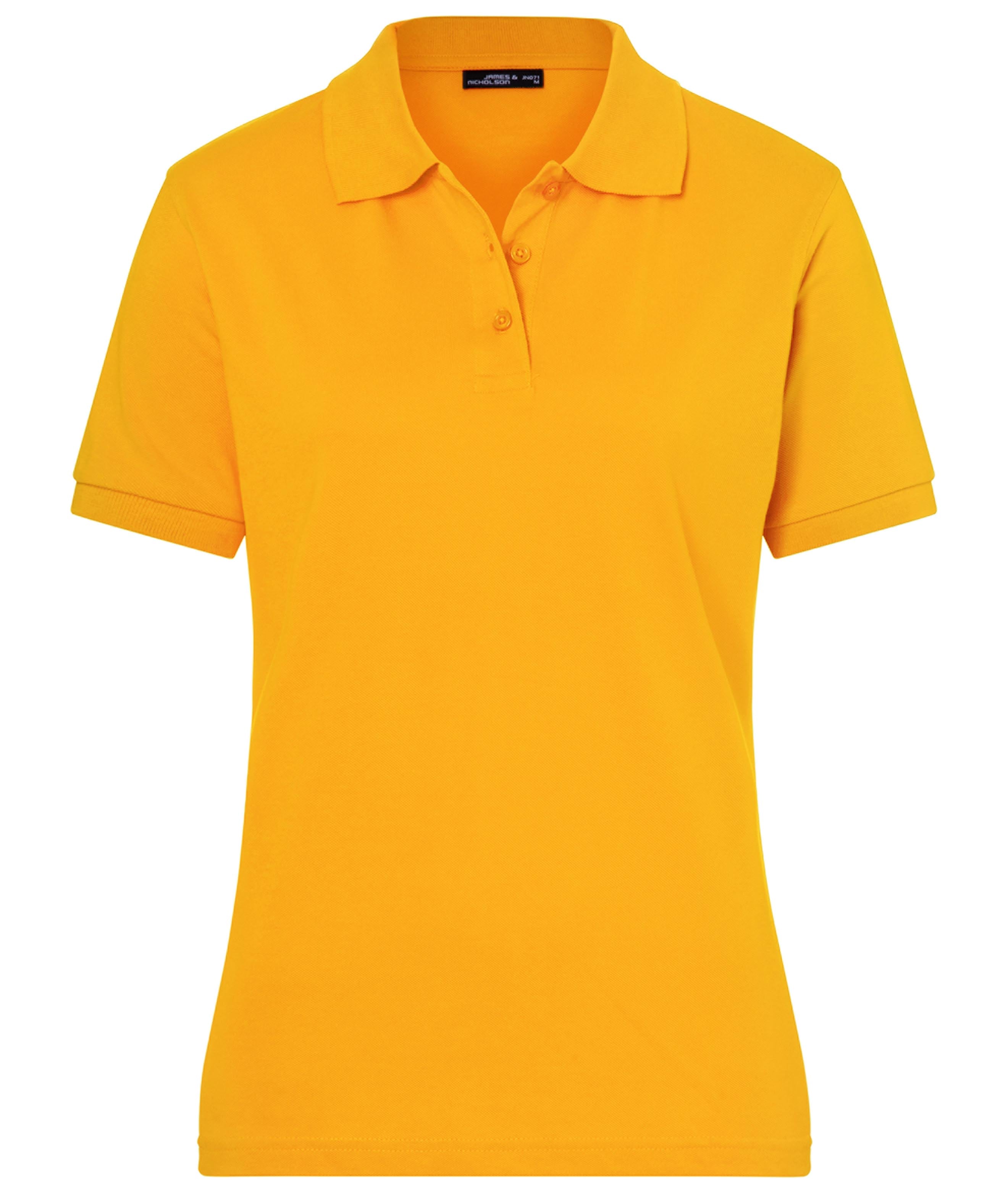 James & Nicholson Klassisches Damenpolo gold-yellow