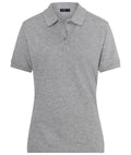 James & Nicholson Klassisches Damenpolo grey-heather