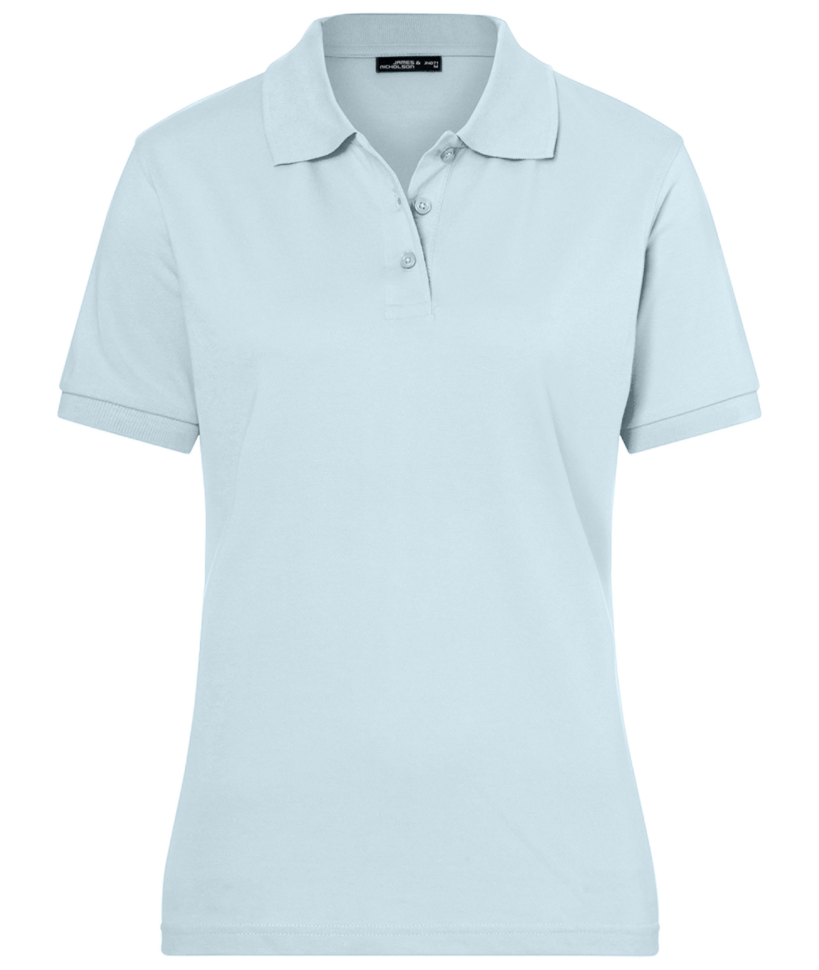 James & Nicholson Klassisches Damenpolo light-blue