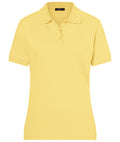James & Nicholson Klassisches Damenpolo light-yellow