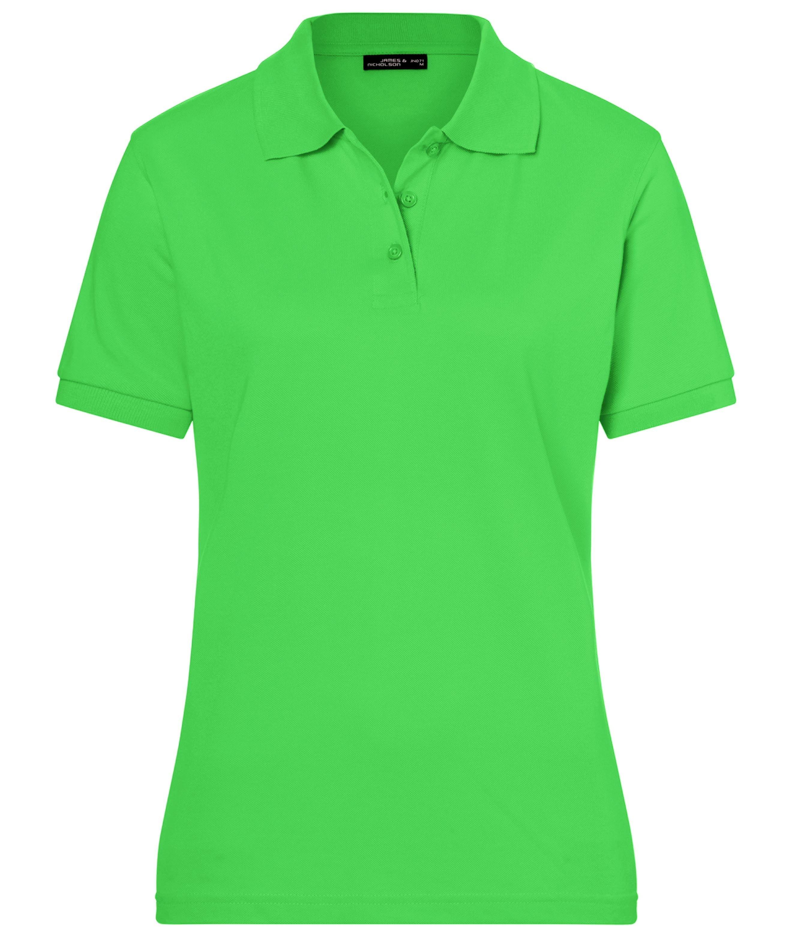 James & Nicholson Klassisches Damenpolo lime-green