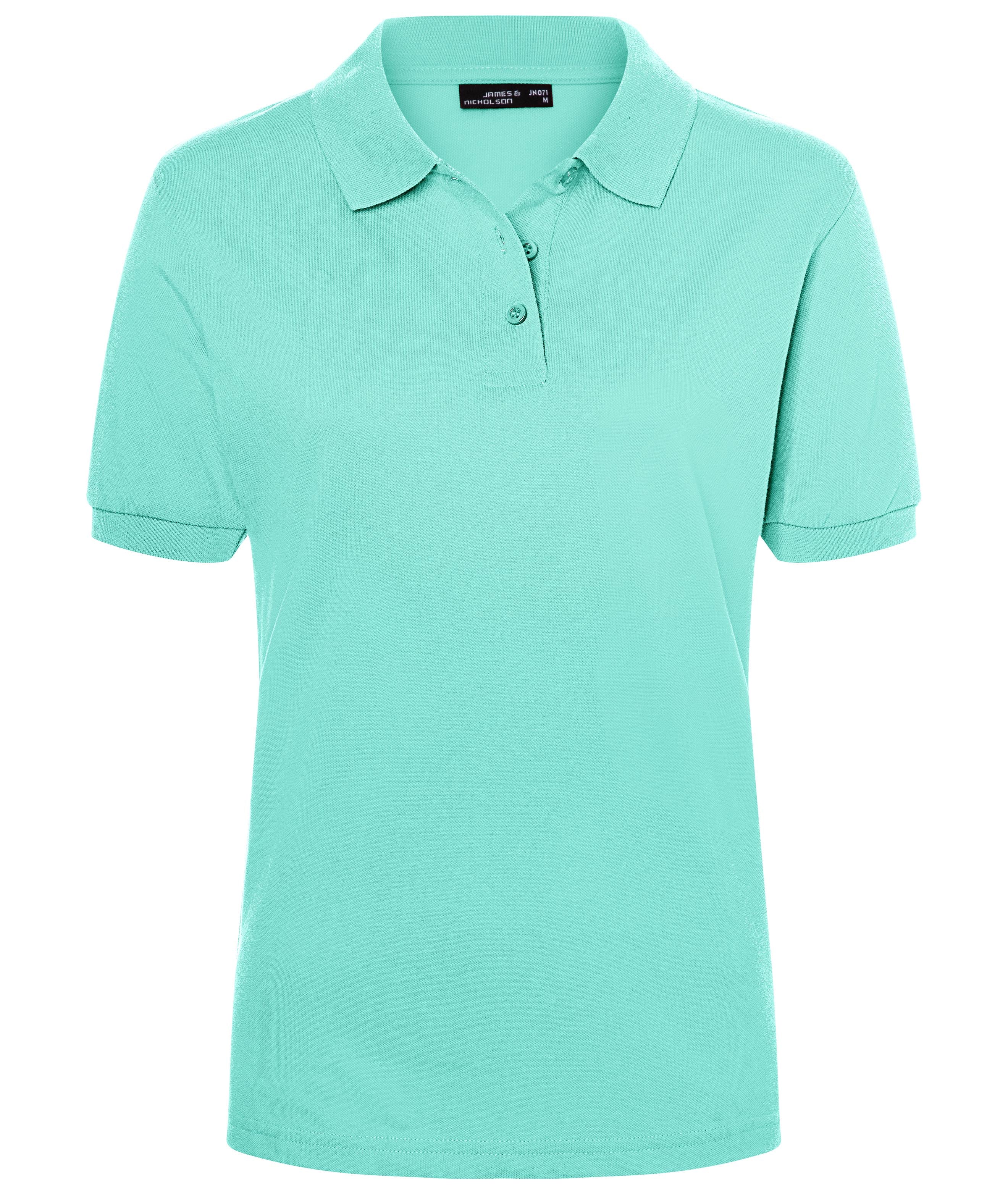 James & Nicholson Klassisches Damenpolo mint