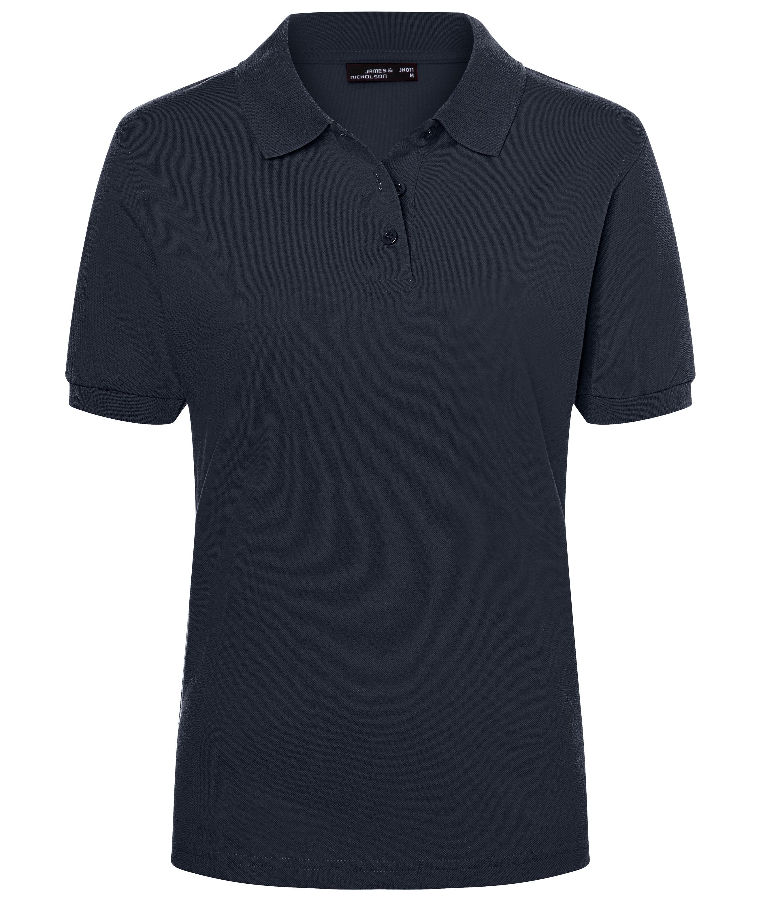 James & Nicholson Klassisches Damenpolo navy
