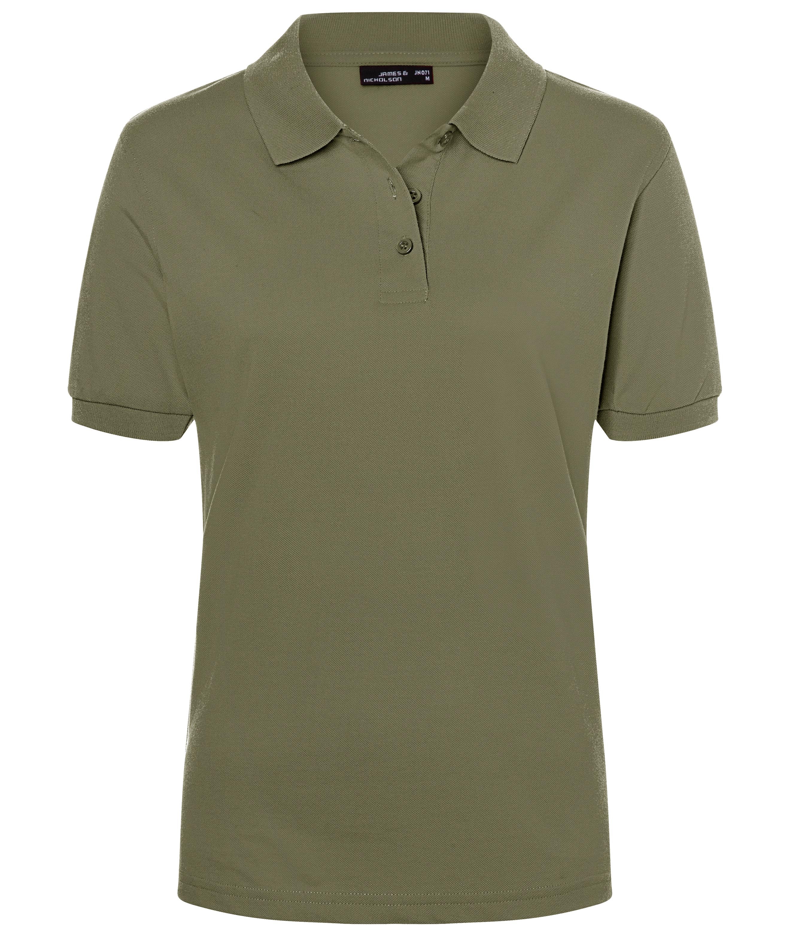 James & Nicholson Klassisches Damenpolo olive