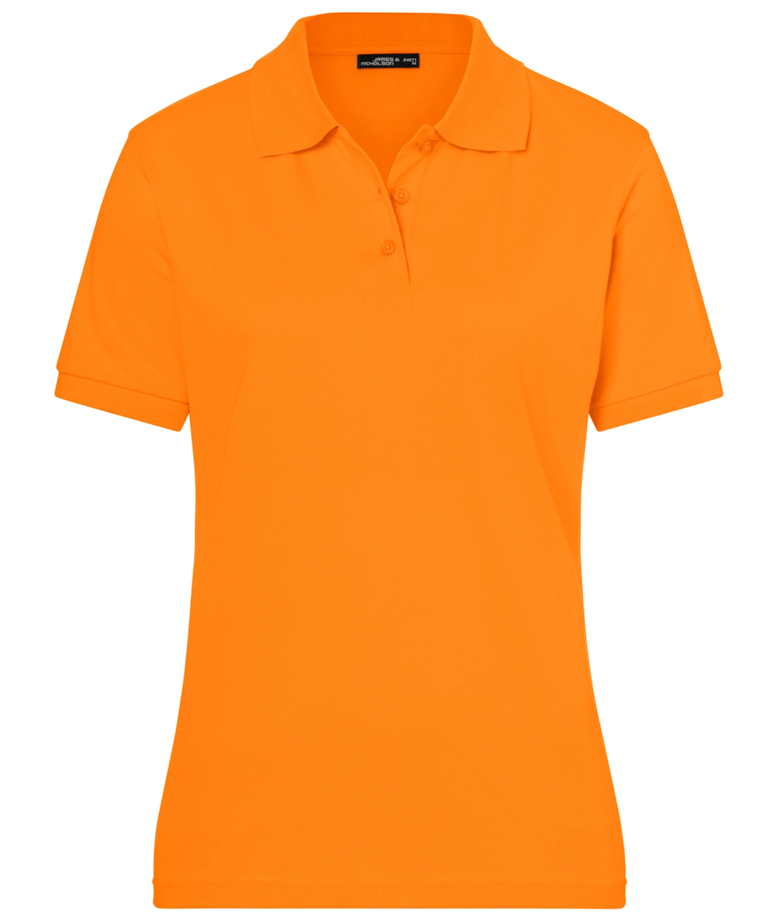 James & Nicholson Klassisches Damenpolo orange