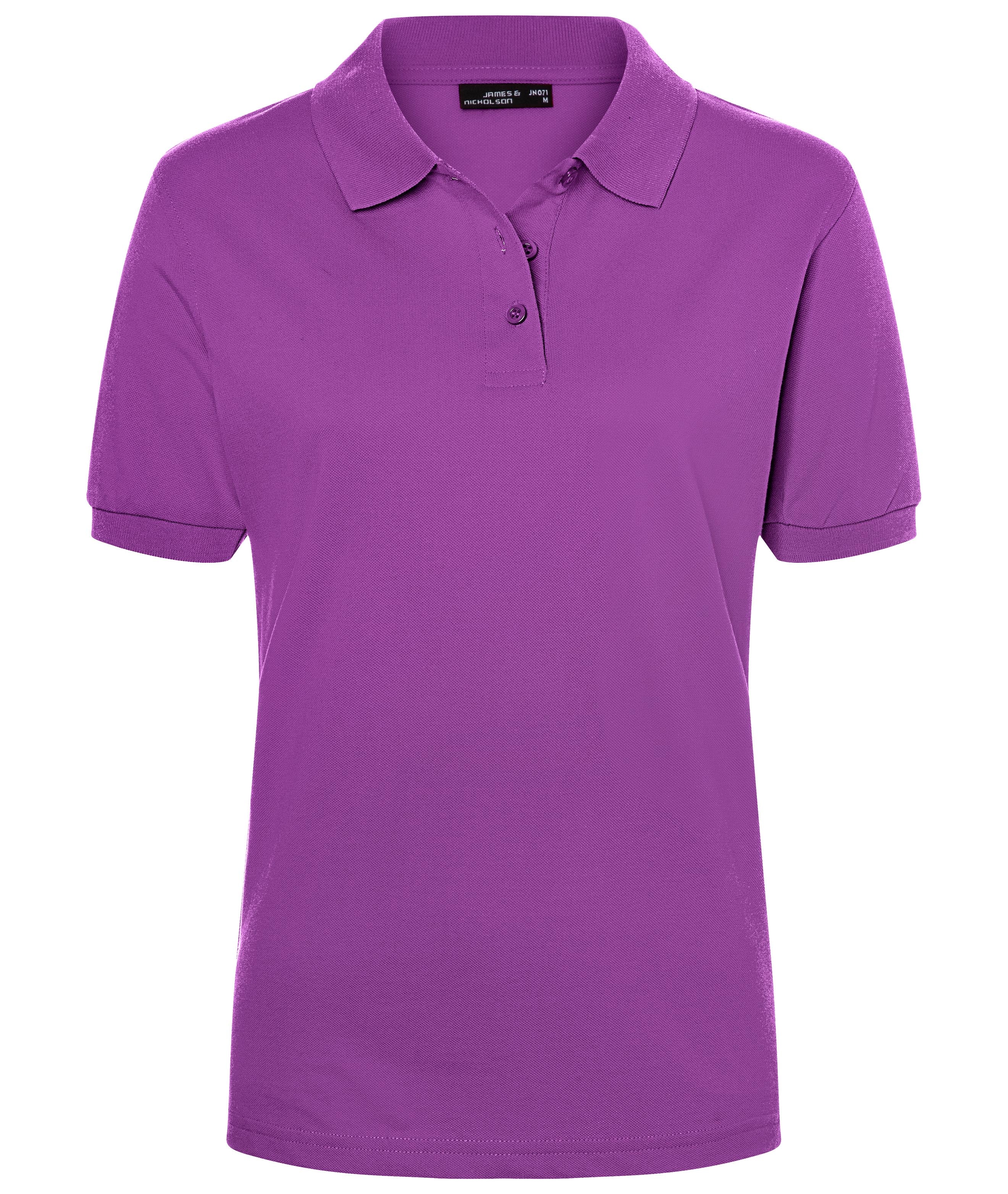 James & Nicholson Klassisches Damenpolo purple
