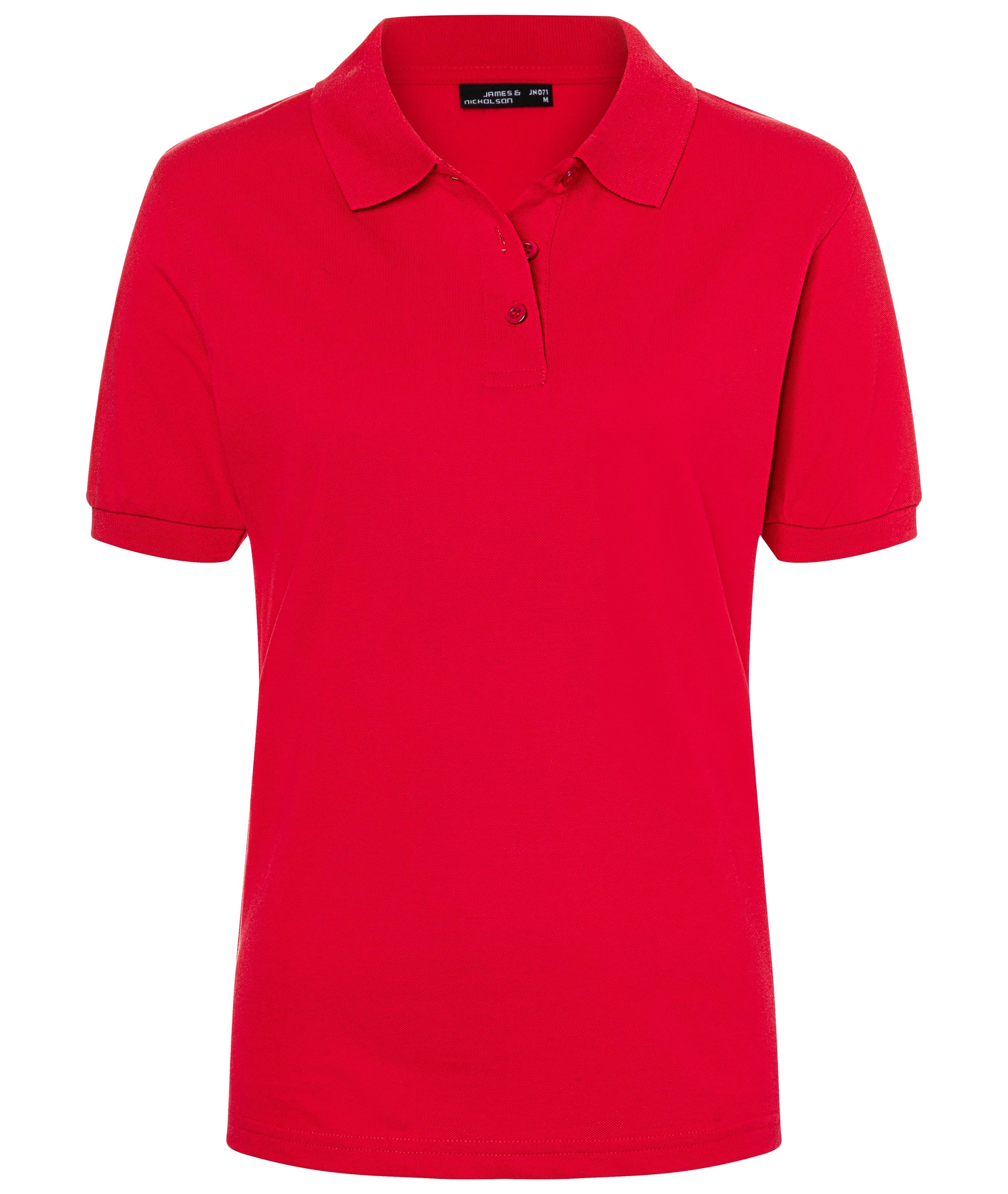 James & Nicholson Klassisches Damenpolo red