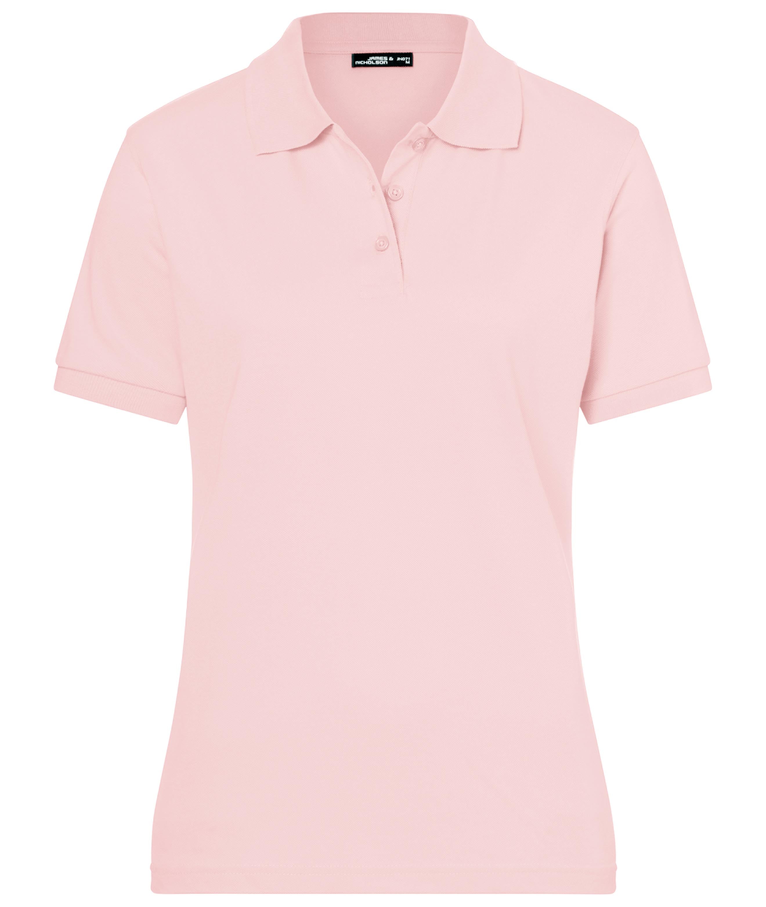 James & Nicholson Klassisches Damenpolo rose