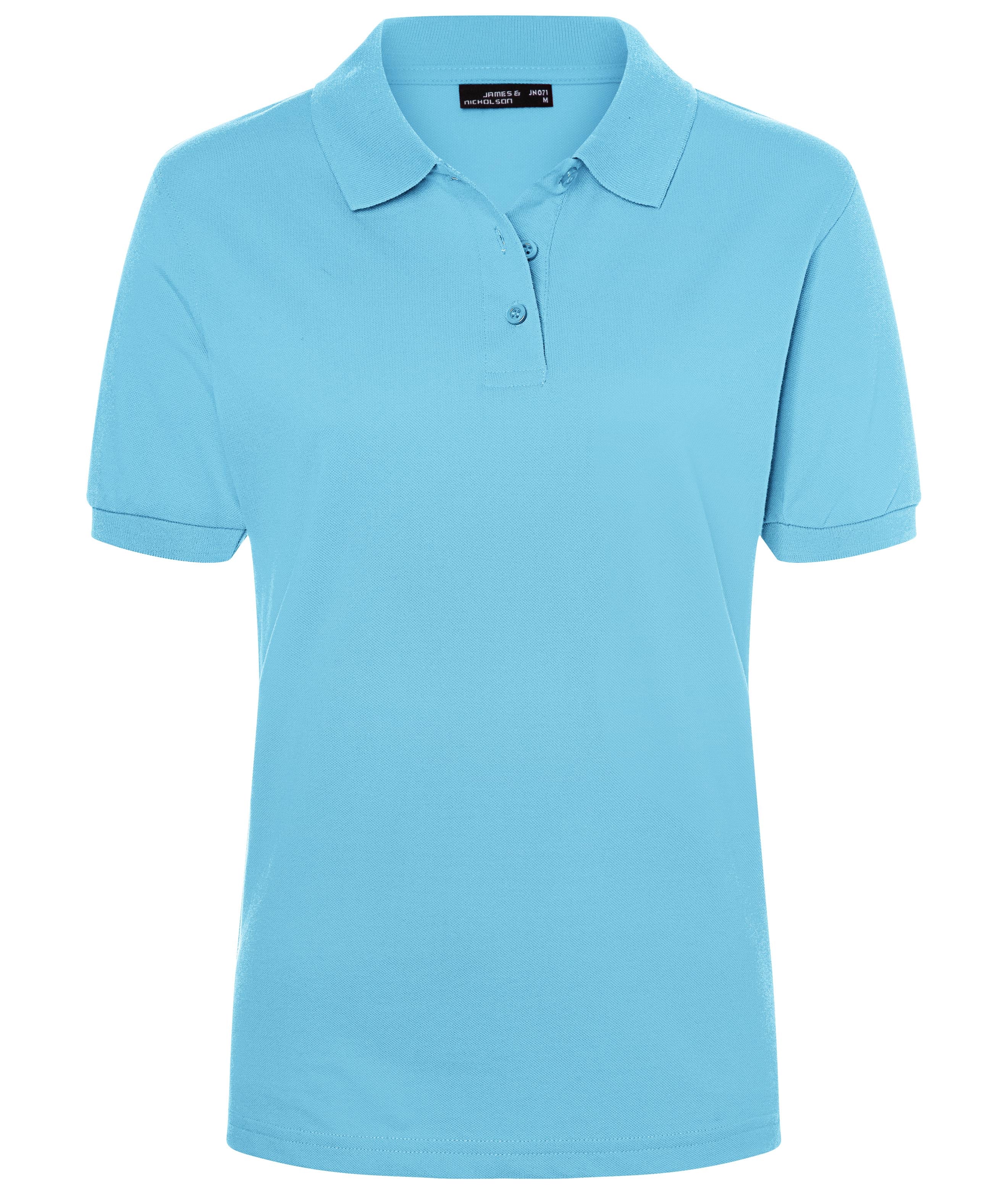James & Nicholson Klassisches Damenpolo sky-blue