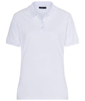 James & Nicholson Klassisches Damenpolo white