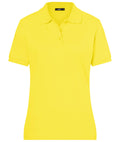 James & Nicholson Klassisches Damenpolo yellow