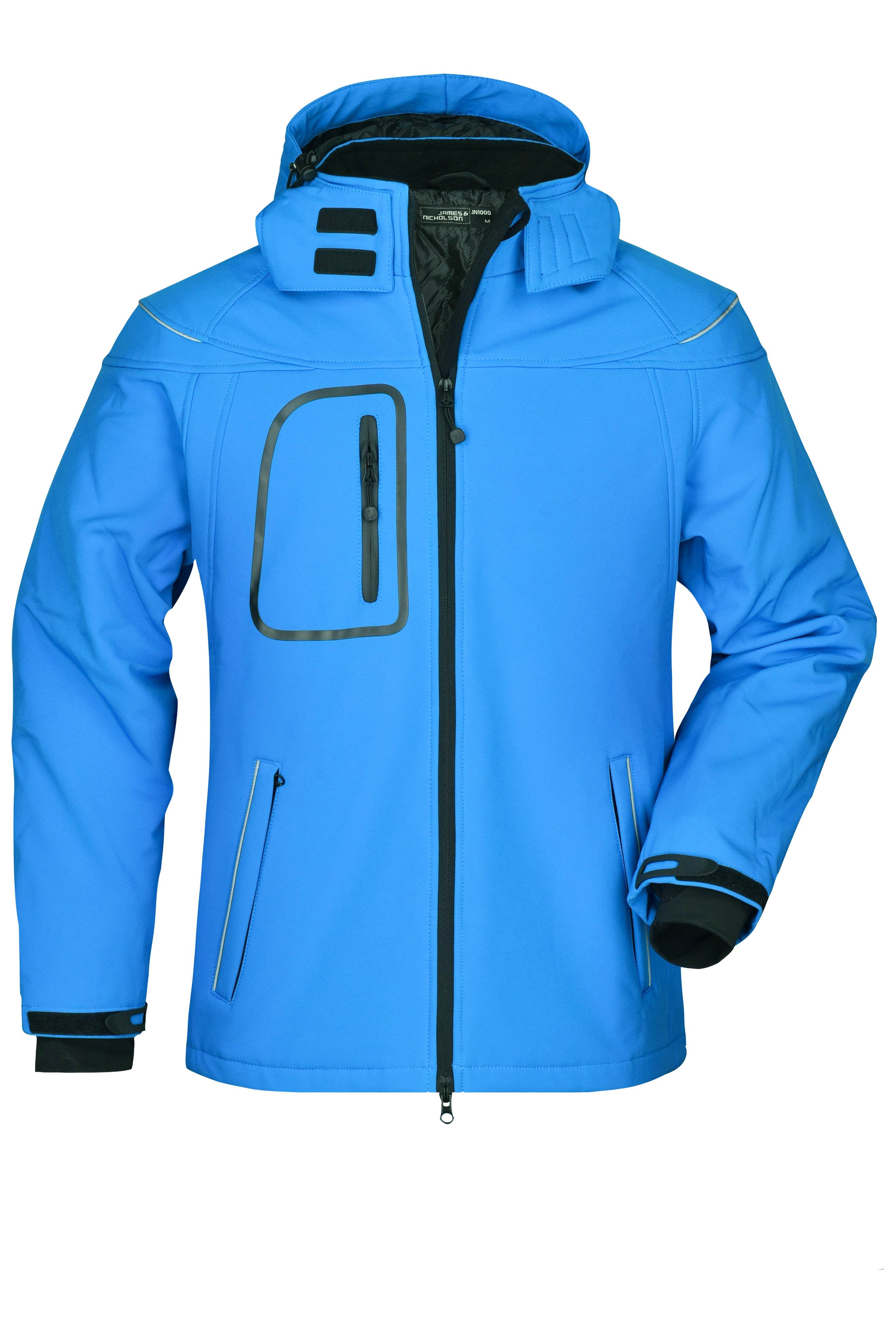 James & Nicholson Herren Winter Softshelljacke aqua