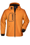James & Nicholson Herren Winter Softshelljacke orange