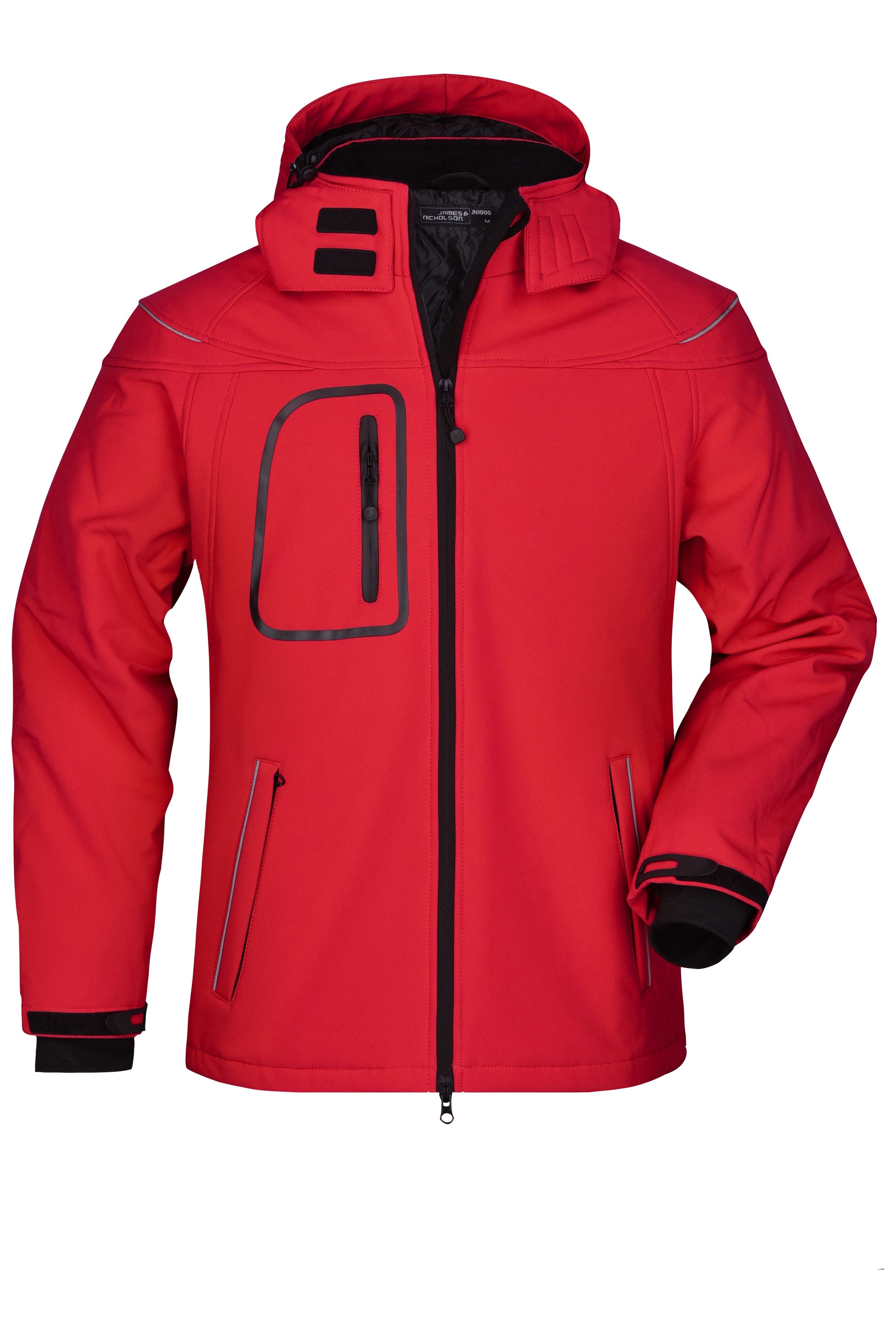 James & Nicholson Herren Winter Softshelljacke red