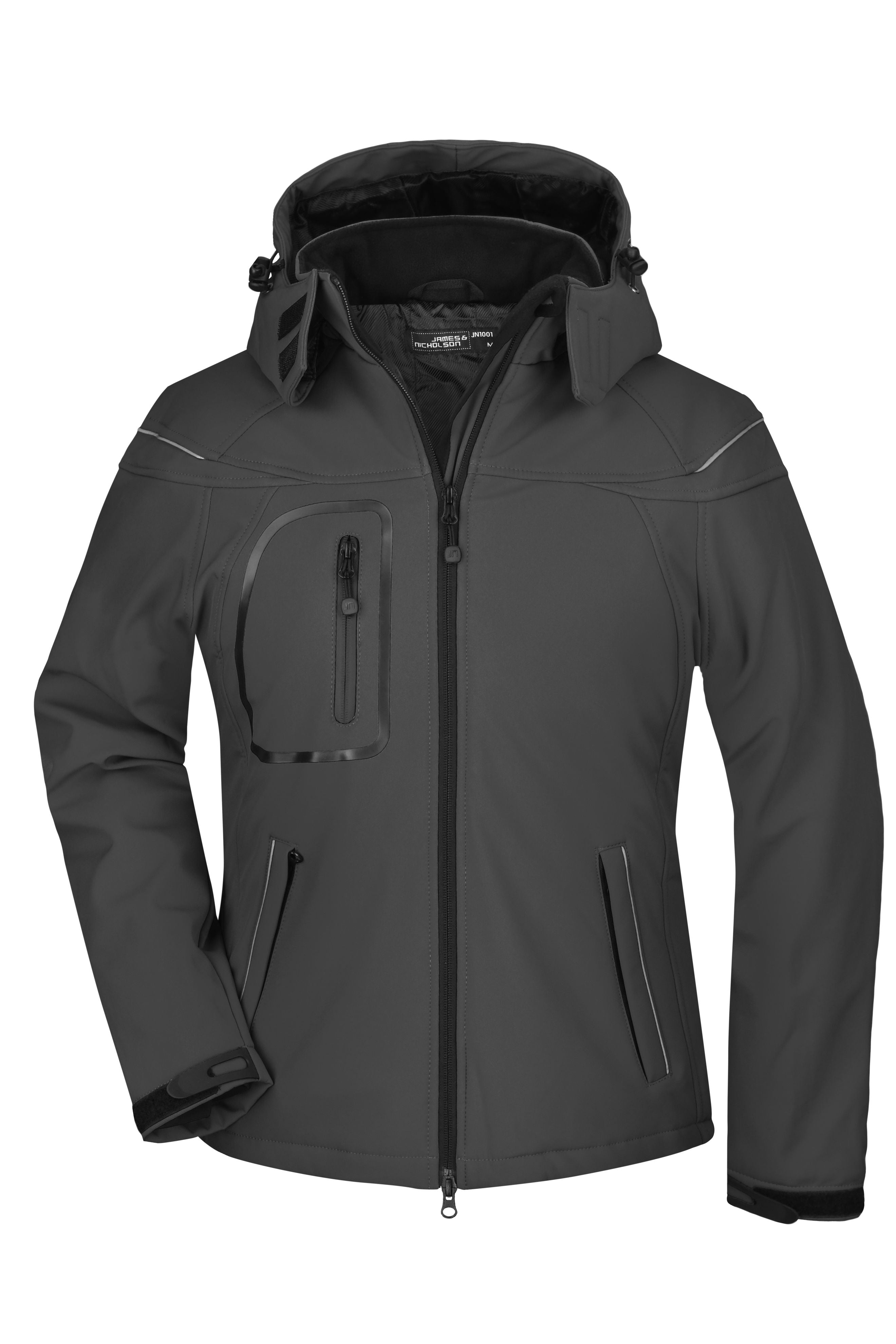 James & Nicholson Damen Winter Softshelljacke black