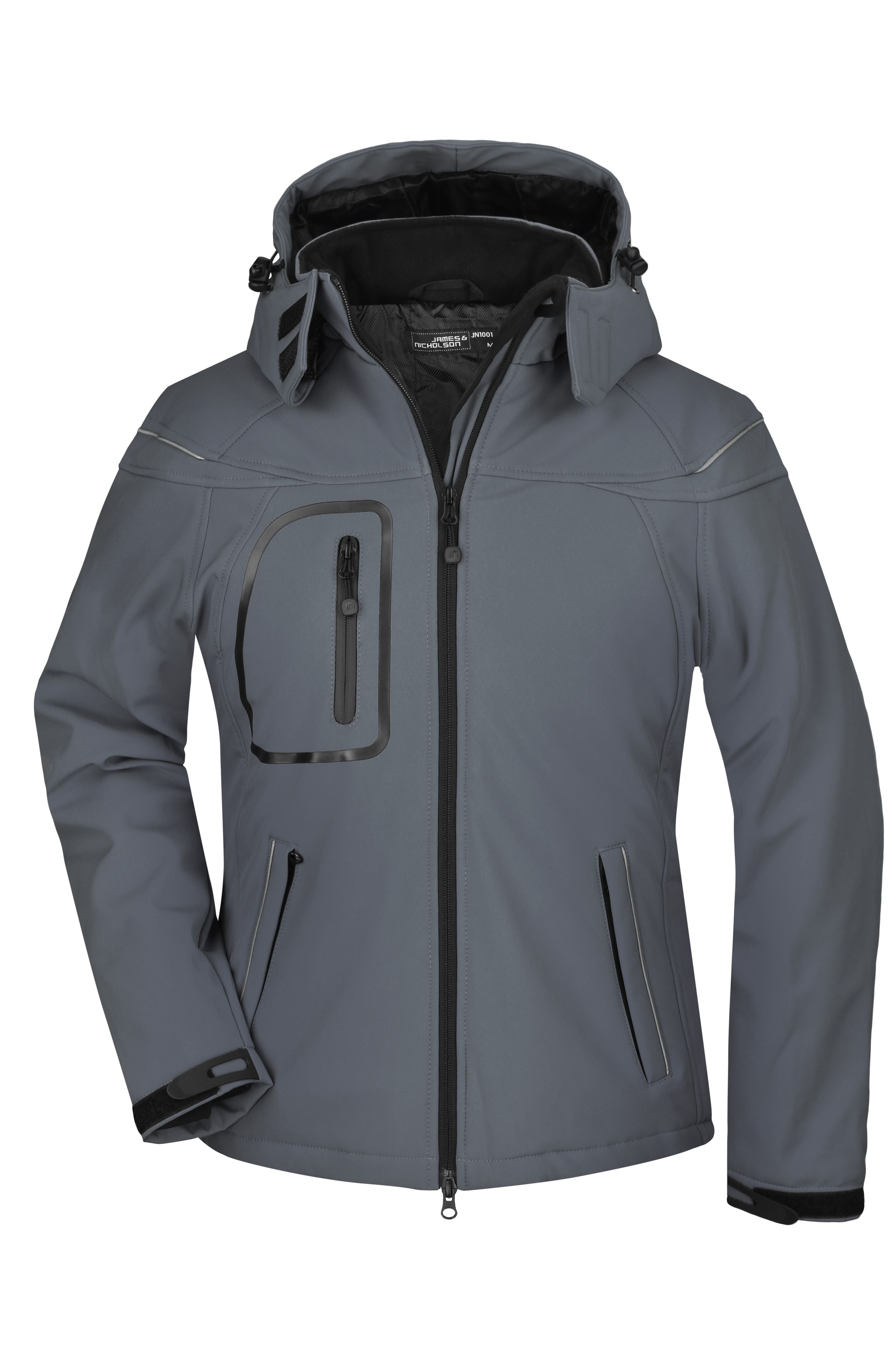 James & Nicholson Damen Winter Softshelljacke carbon
