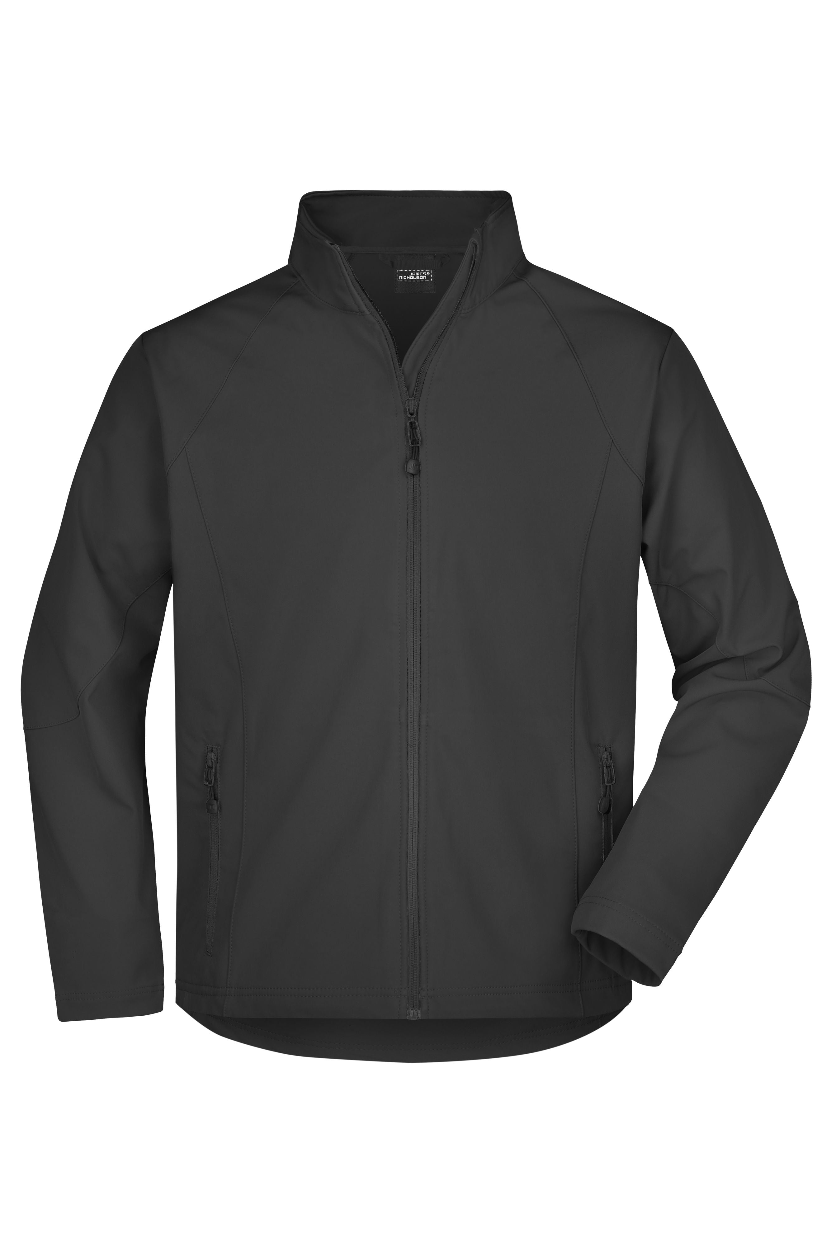 James & Nicholson Herren Softshelljacke black