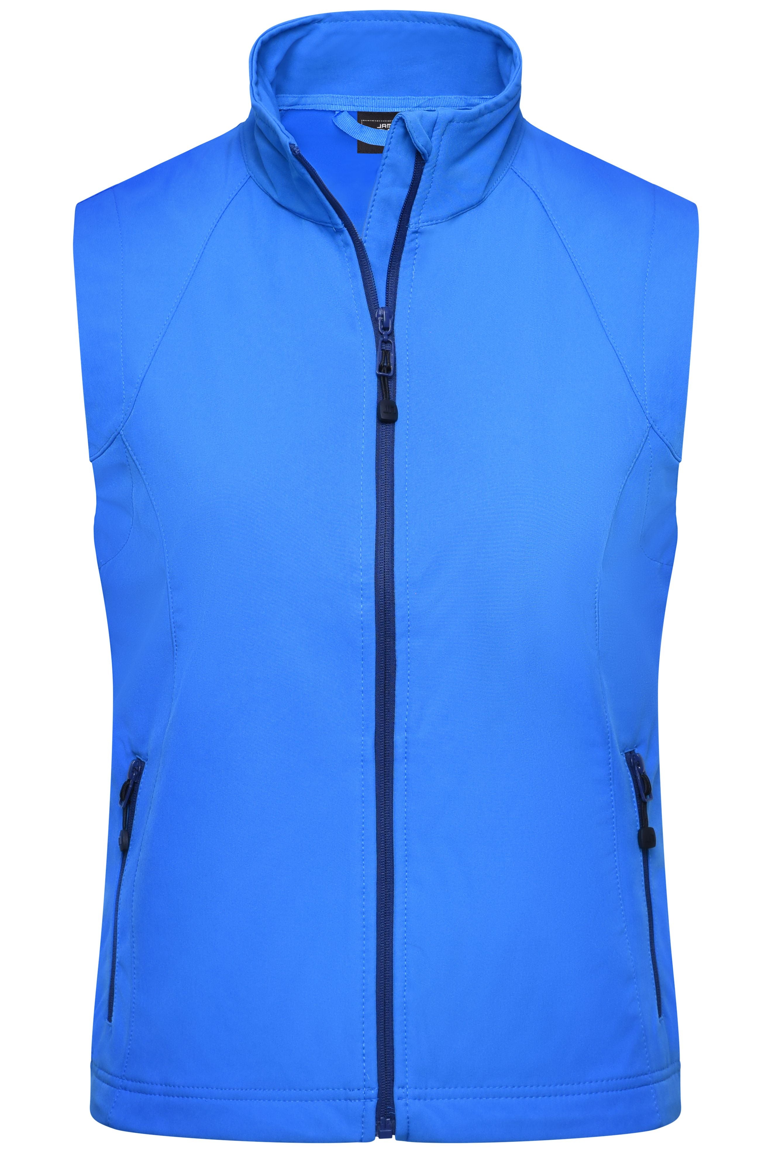 James & Nicholson Damen Softshell Weste azur