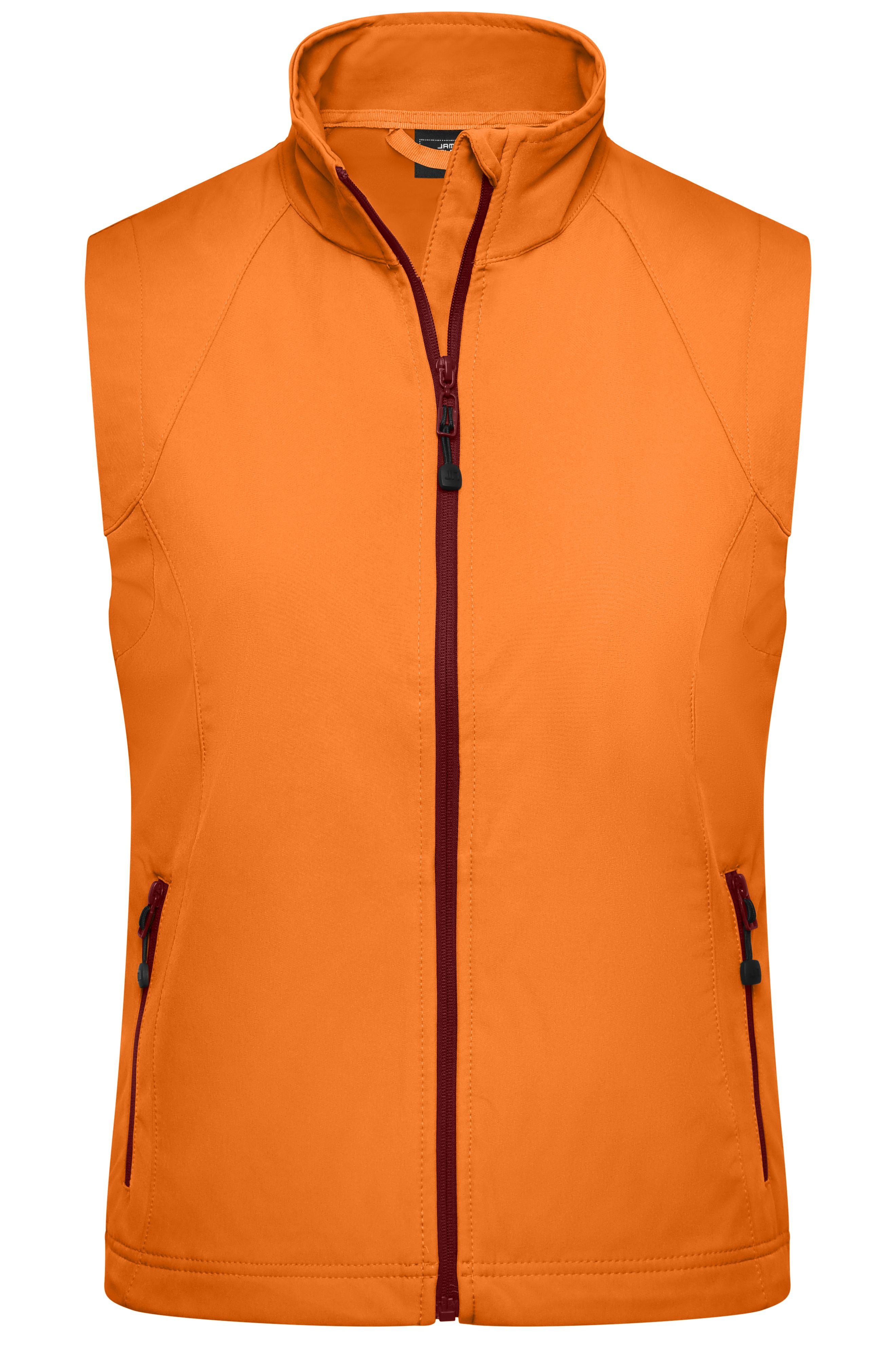 James & Nicholson Damen Softshell Weste orange