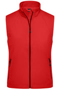 James & Nicholson Damen Softshell Weste red