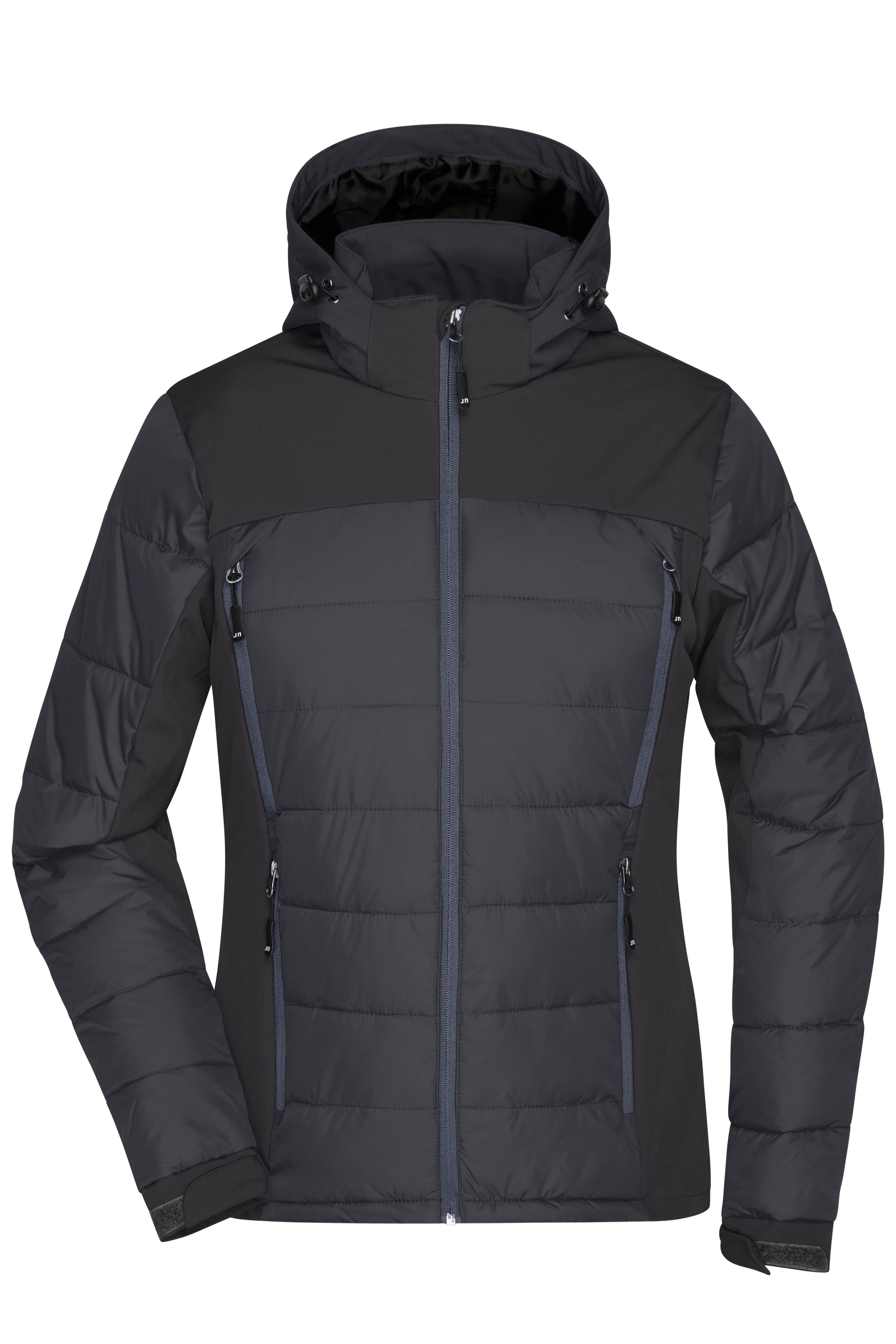 James & Nicholson Damen Hybrid Winterjacke black
