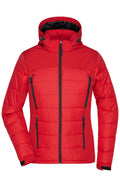 James & Nicholson Damen Hybrid Winterjacke red