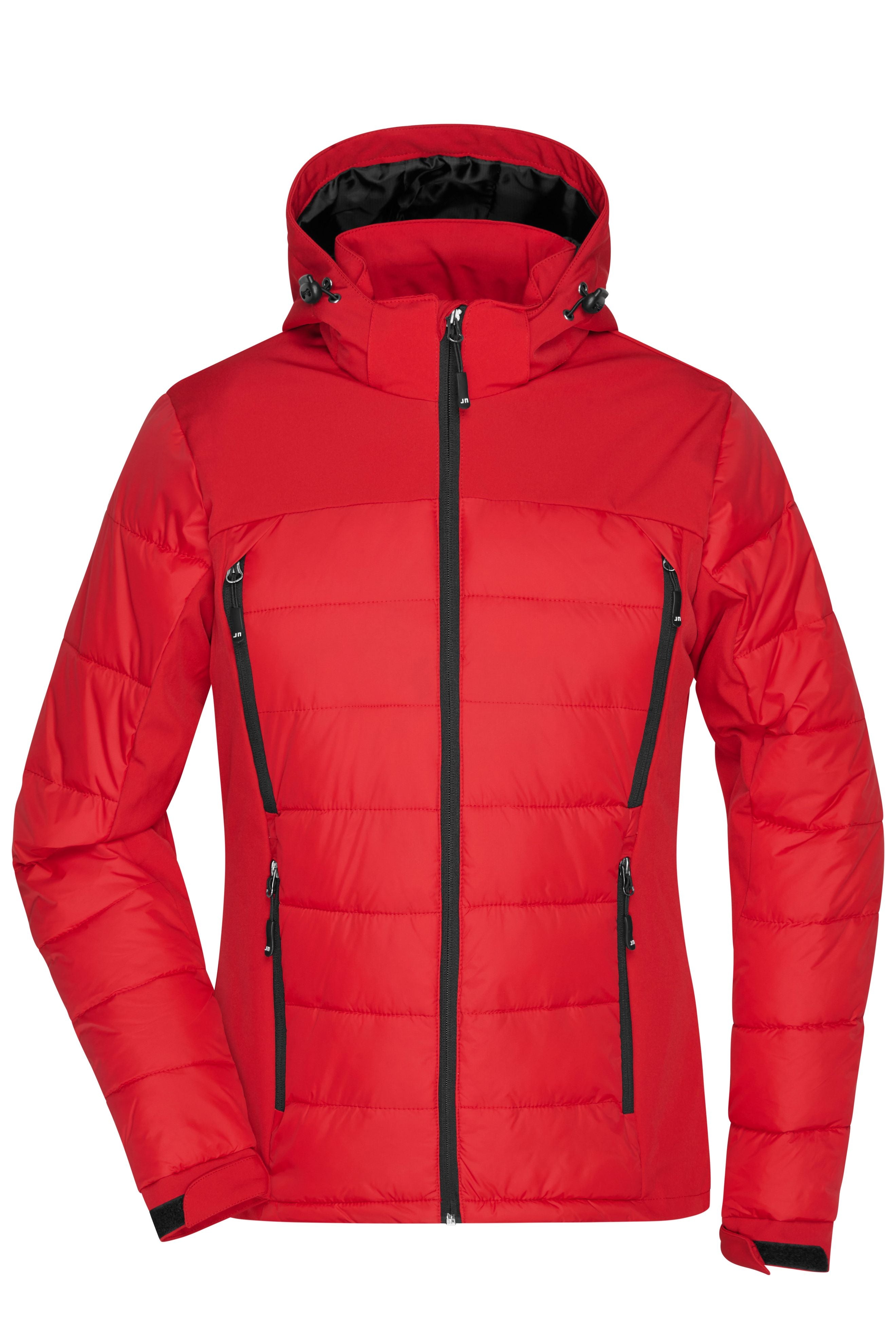 James & Nicholson Damen Hybrid Winterjacke red