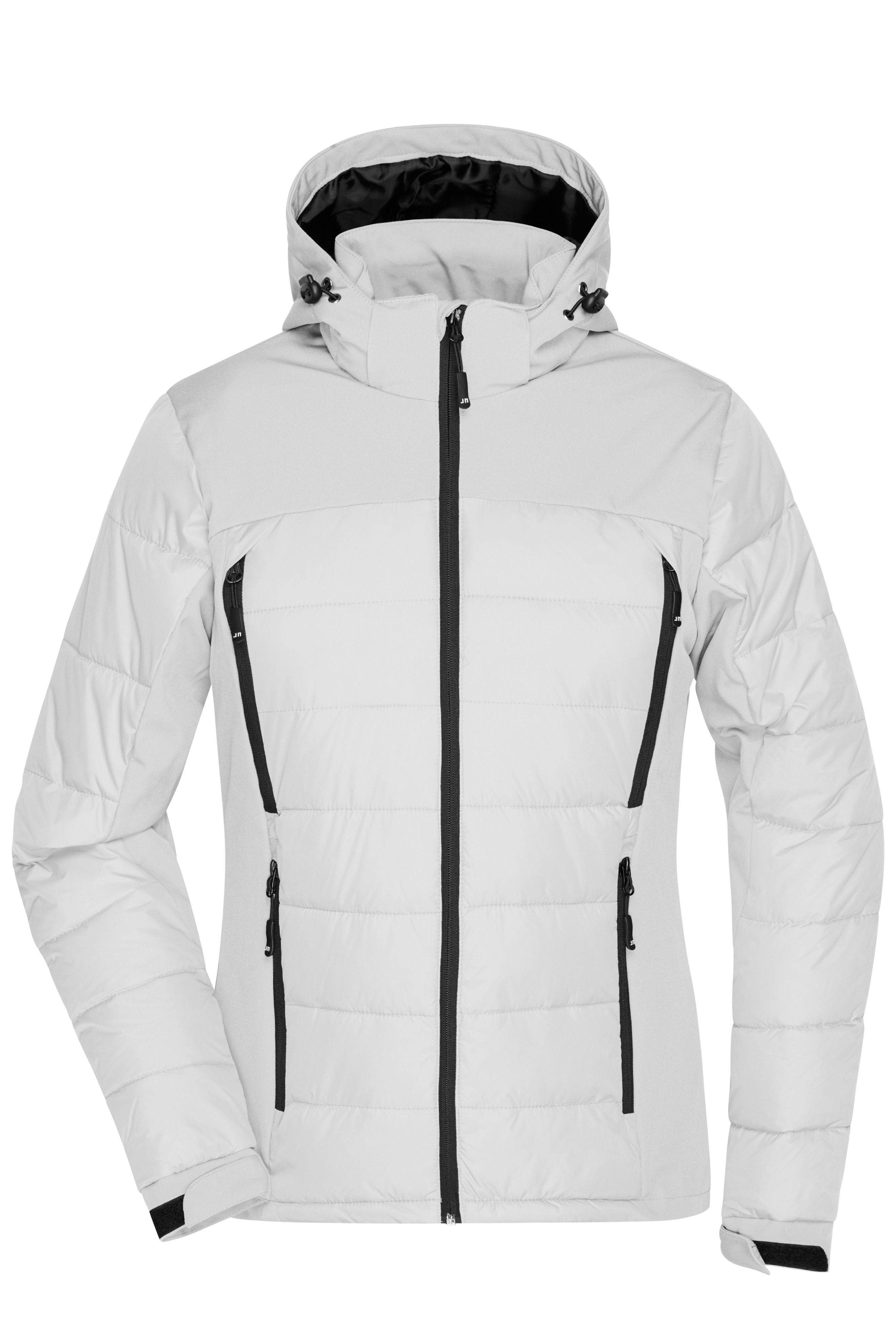 James & Nicholson Damen Hybrid Winterjacke white