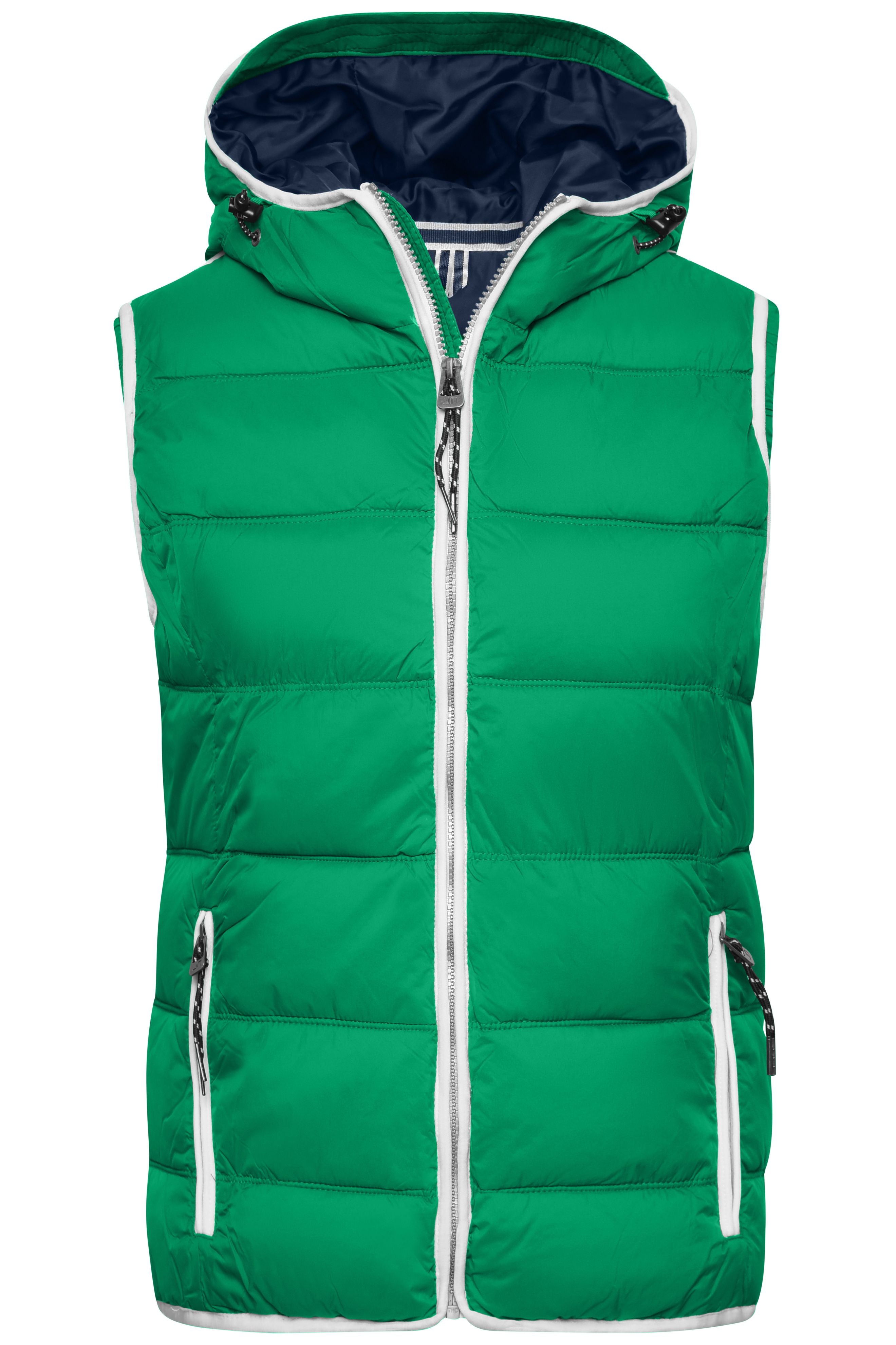 James & Nicholson Damen Steppweste irish-green/white