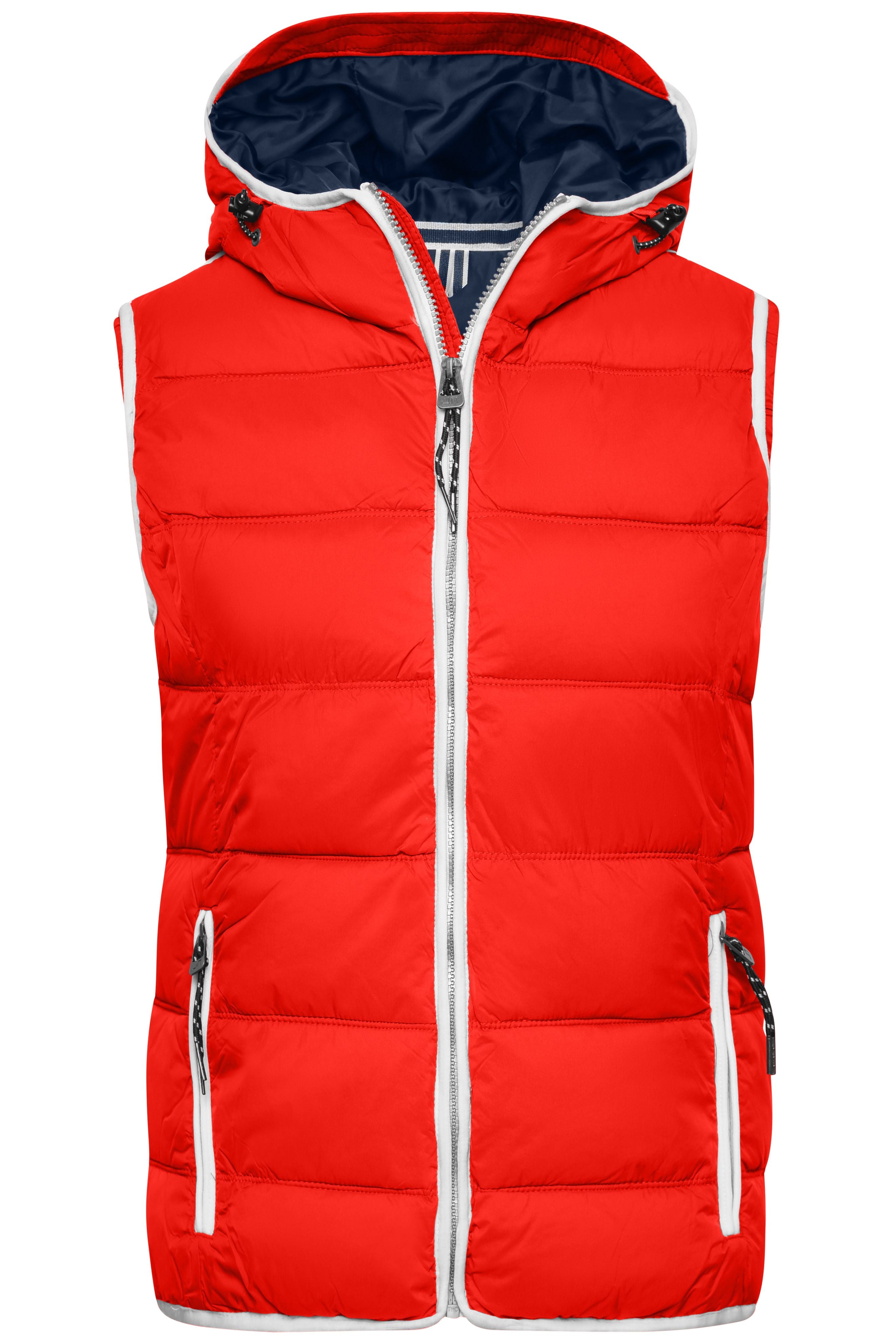 James & Nicholson Damen Steppweste red/white