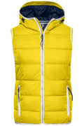 James & Nicholson Damen Steppweste sun-yellow/white