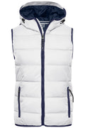James & Nicholson Damen Steppweste white/navy