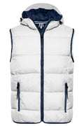 James & Nicholson Herren Steppweste white/navy