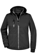 James & Nicholson Damen taillierte Softshelljacke black/black/white