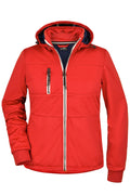 James & Nicholson Damen taillierte Softshelljacke red/navy/white
