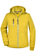 James & Nicholson Damen taillierte Softshelljacke sun-yellow/navy/white