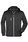 James & Nicholson Herren funktionale Softshelljacke black/black/white