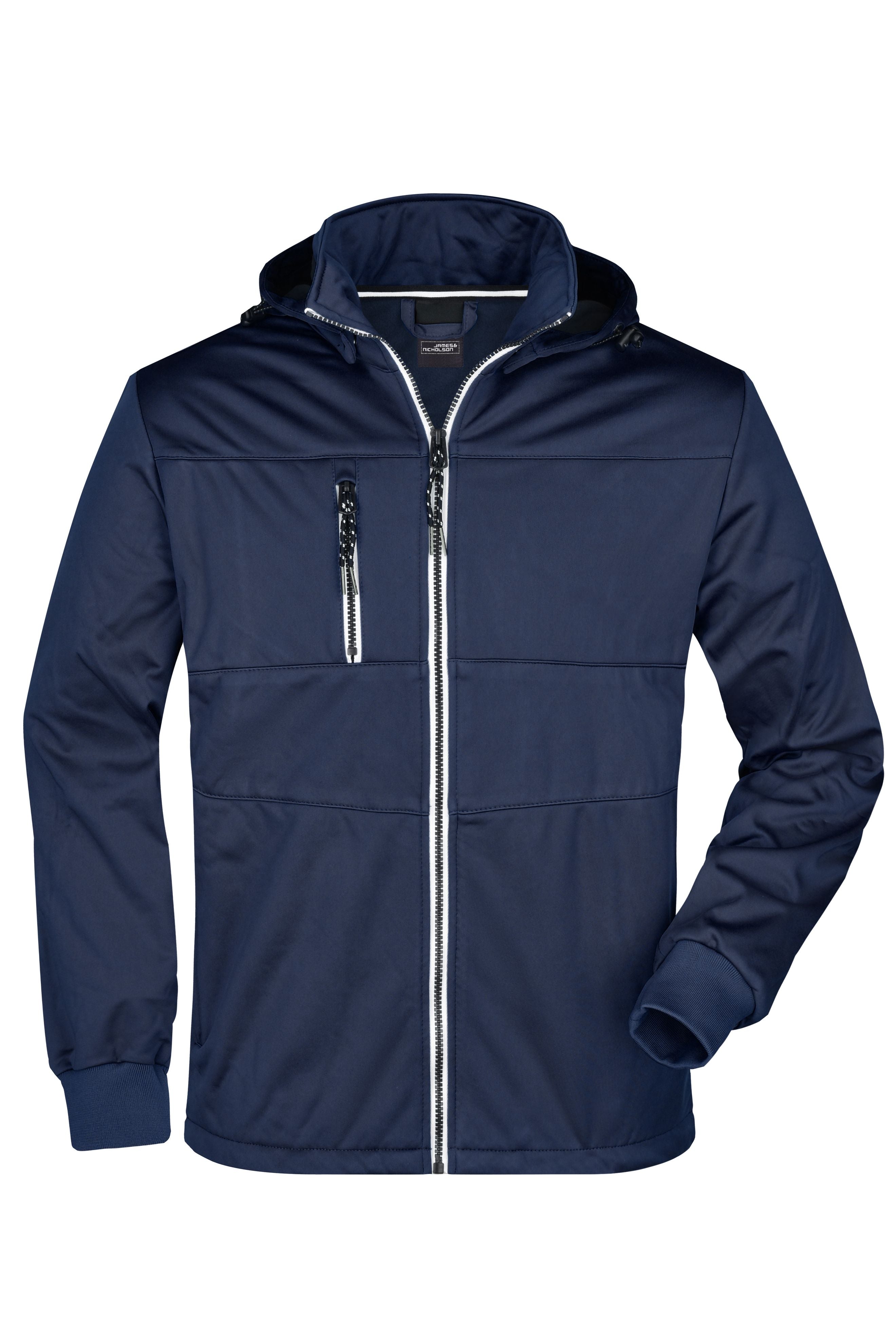 James & Nicholson Herren funktionale Softshelljacke navy/navy/white