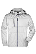 James & Nicholson Herren funktionale Softshelljacke white/white/navy
