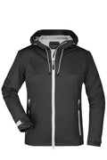 James & Nicholson Damen ultraleichte Outdoor Softshelljacke black/silver