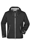 James & Nicholson Herren ultraleichte Outdoor Softshelljacke black/silver