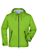 James & Nicholson Herren ultraleichte Outdoor Softshelljacke spring-green/iron-grey