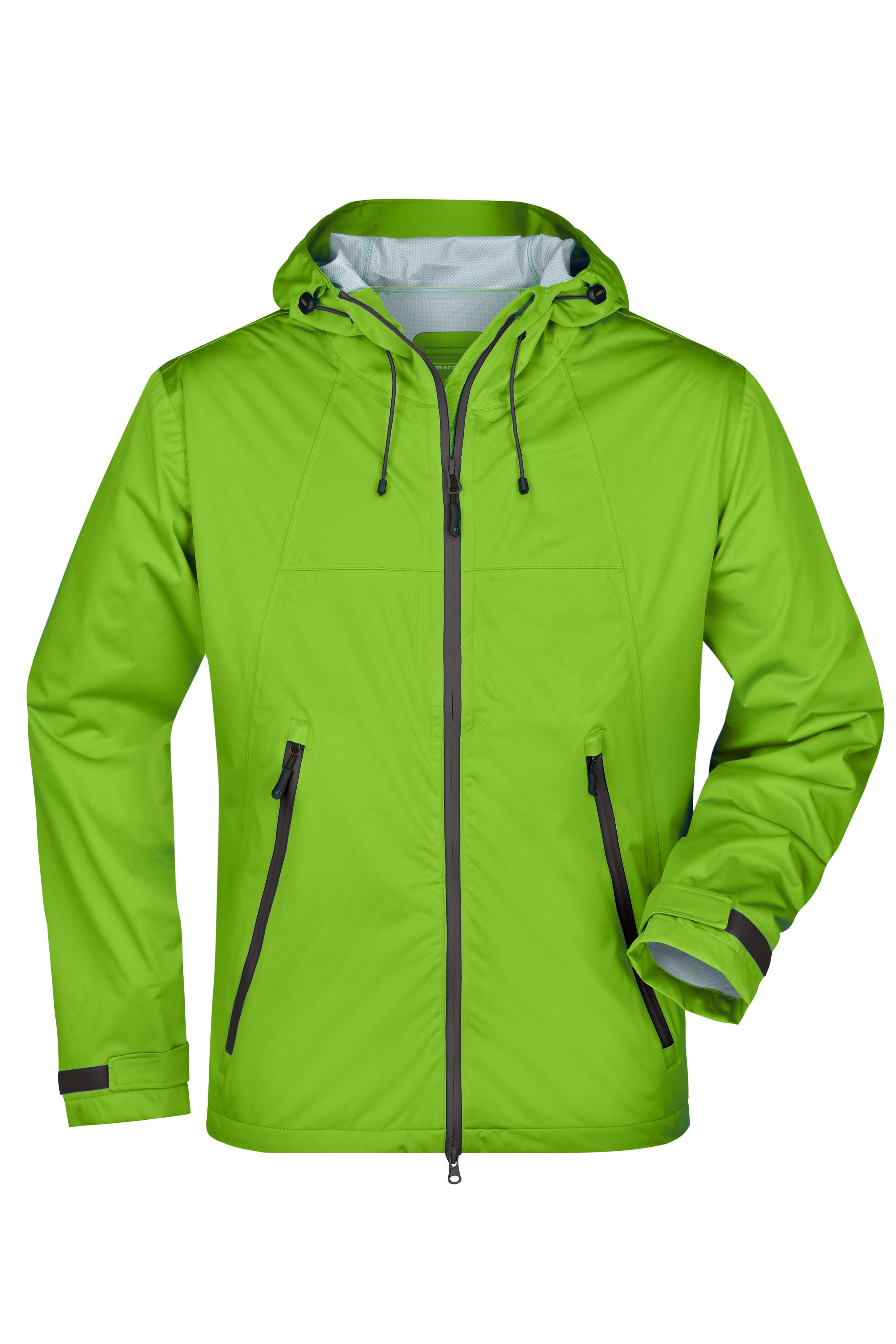 James & Nicholson Herren ultraleichte Outdoor Softshelljacke spring-green/iron-grey