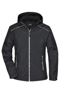 James & Nicholson Damen Regenjacke black/silver