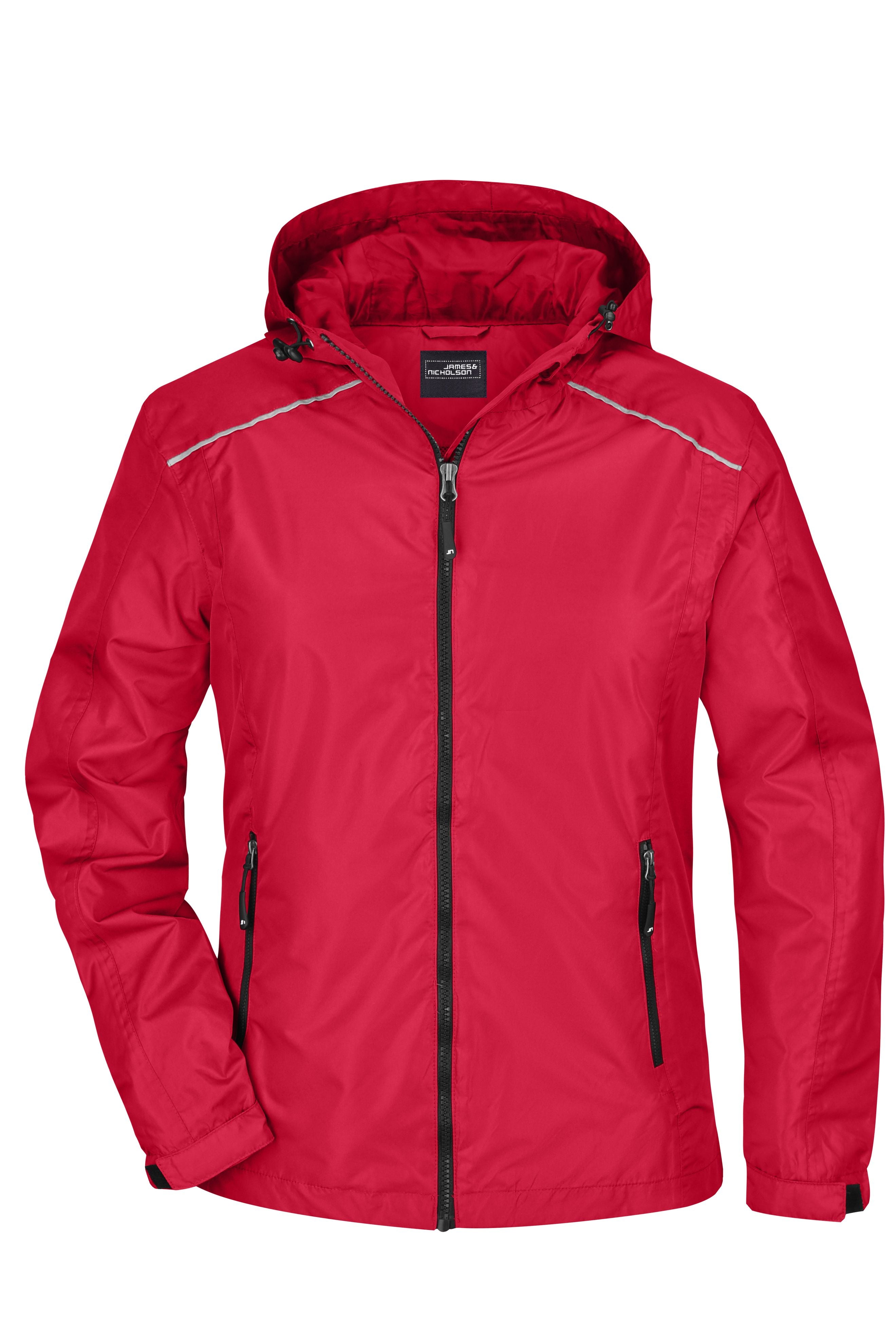 James & Nicholson Damen Regenjacke red/black