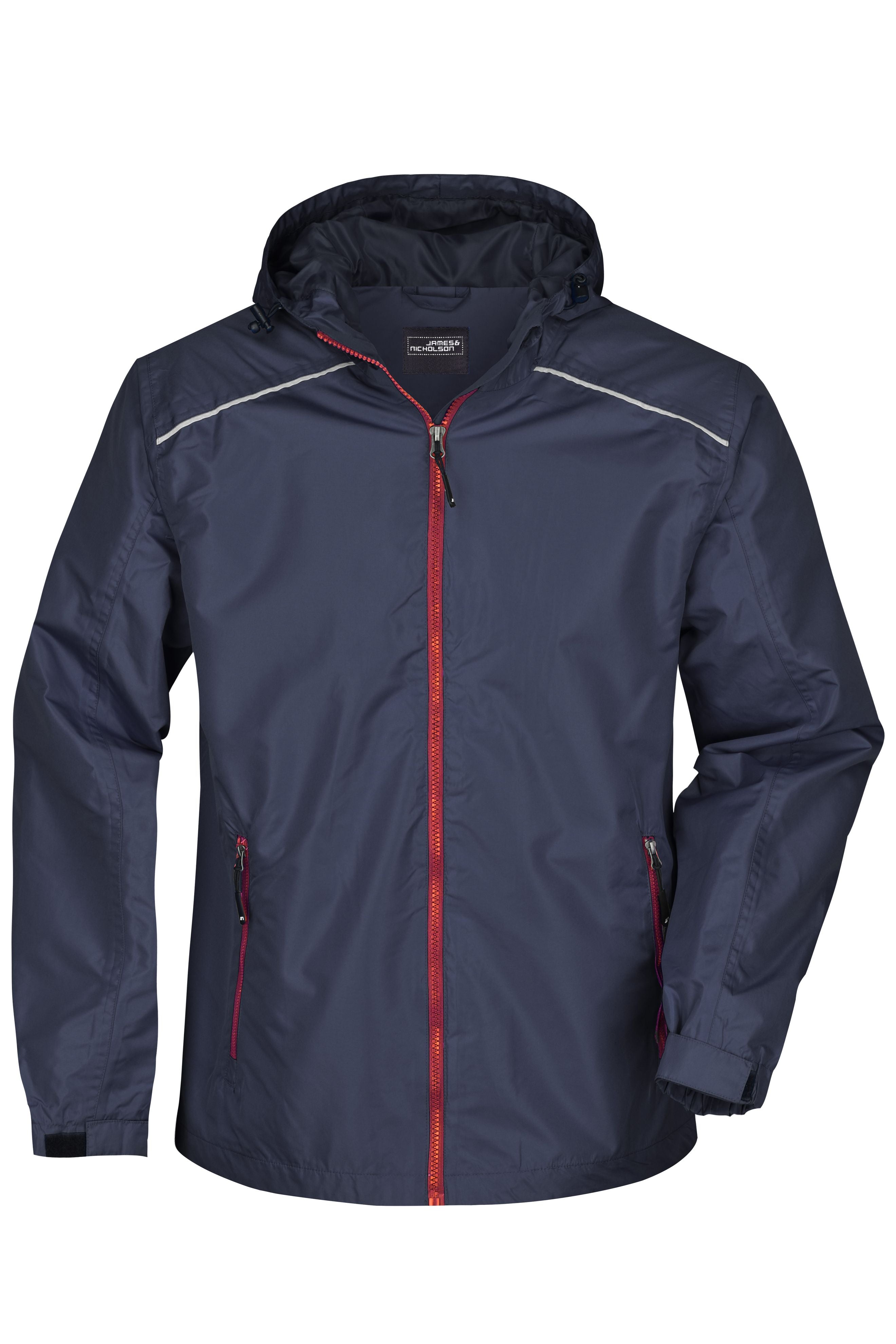 James & Nicholson Herren Regenjacke navy/red