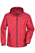 James & Nicholson Herren Regenjacke red/black