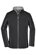 James & Nicholson Damen Softshelljacke mit abzippbaren Ärmeln black/silver