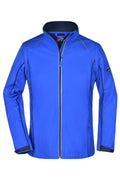 James & Nicholson Damen Softshelljacke mit abzippbaren Ärmeln nautic-blue/navy