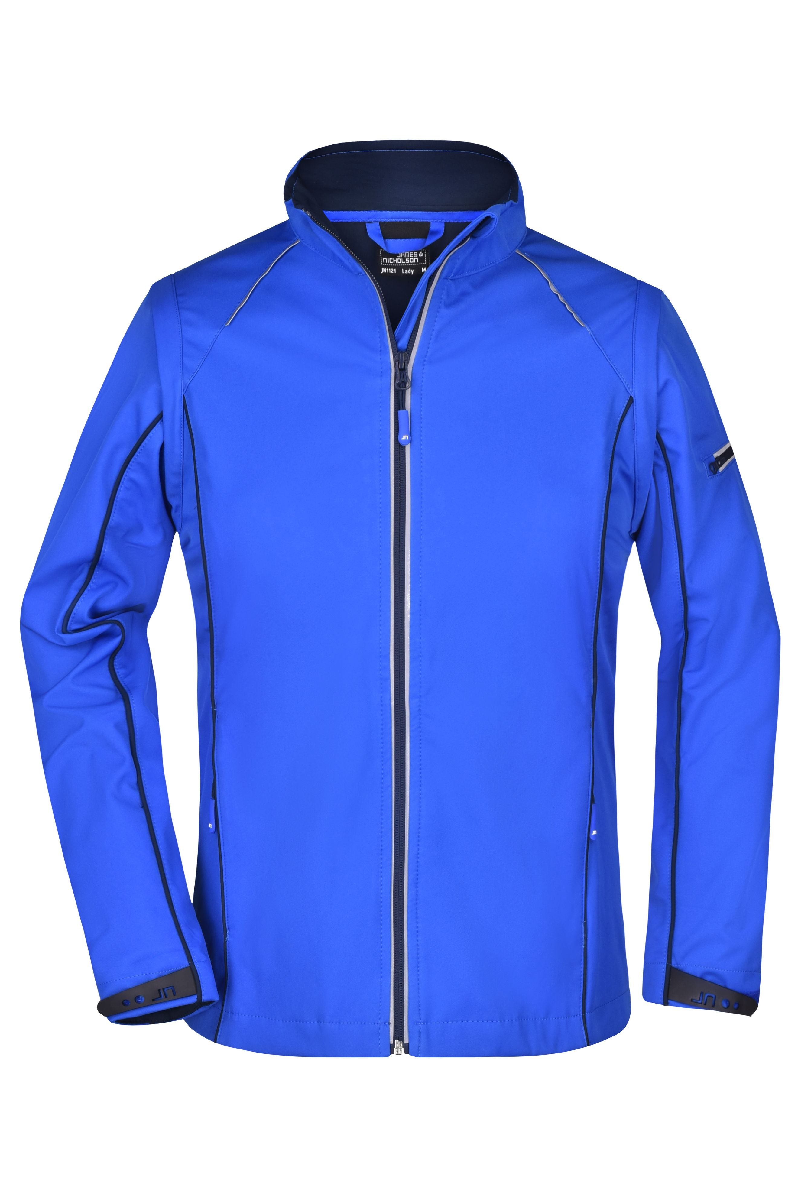 James & Nicholson Damen Softshelljacke mit abzippbaren Ärmeln nautic-blue/navy